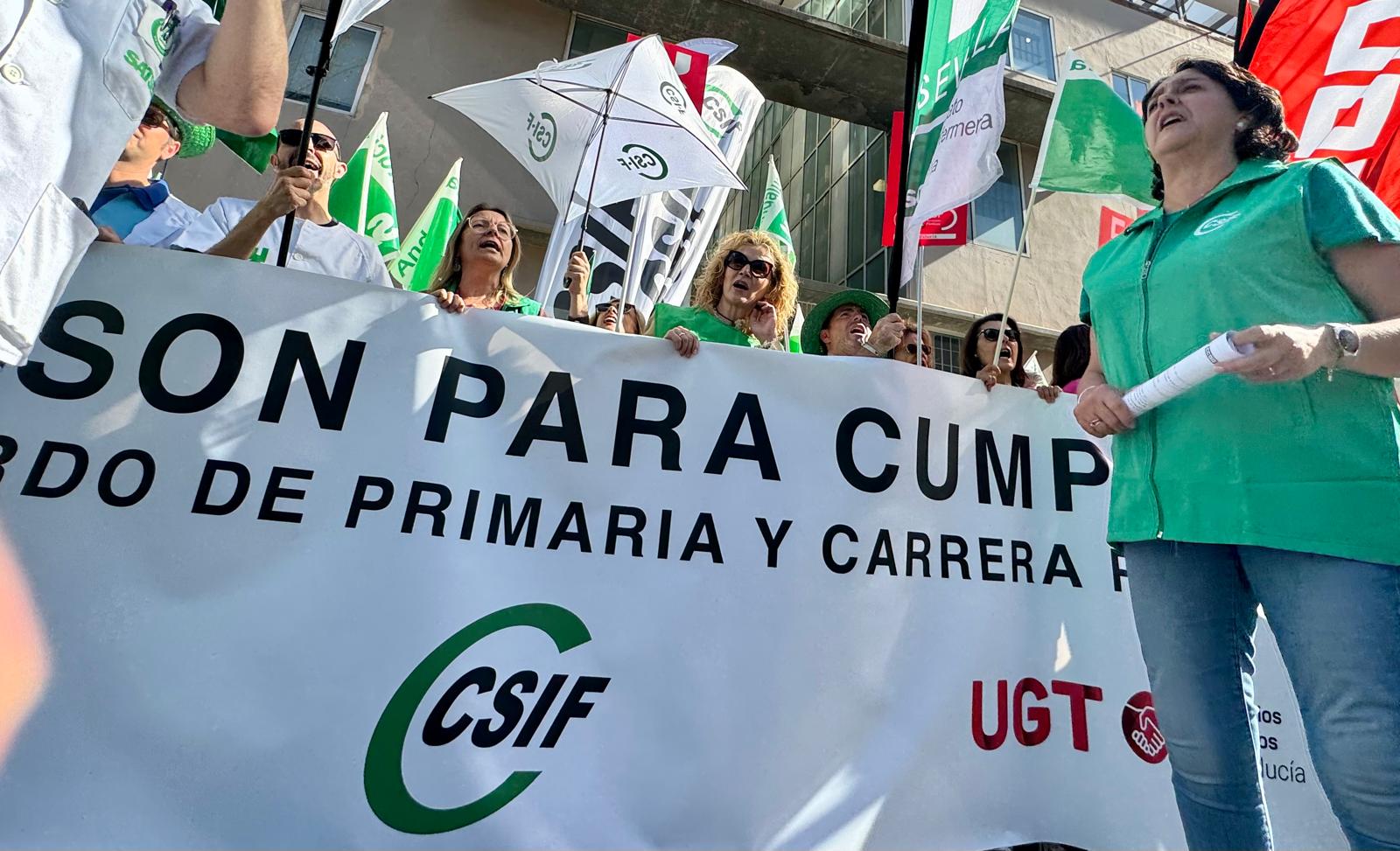 Concentración de Sanidad en Sevilla